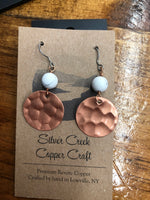 SILVER CREEK COPPER EARRINGS SMALL SIZED