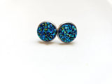 Earring Druzy Stud 10mm