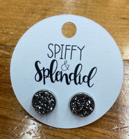 Earring Druzy Stud 10mm