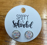 Earring Druzy Stud 10mm