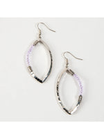 Haven Lavender Beaded Marquise Drop Earring