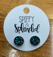 Earring Druzy Stud 10mm