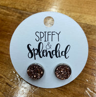 Earring Druzy Stud 10mm