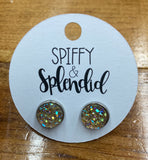 Earring Druzy Stud 10mm