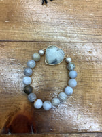 Heart Stone Bracelet