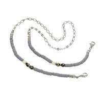 Eyeglass/ Face Mask Holder, Beaded Chain Necklace, 21.5″, 8 Colors