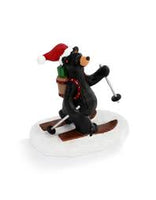 FIGURINE ST. NICK SKIER BEAR