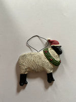 SHEEP WITH HAT ORNAMENT