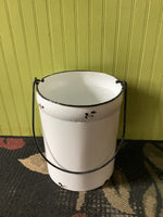 White Enamel Pail