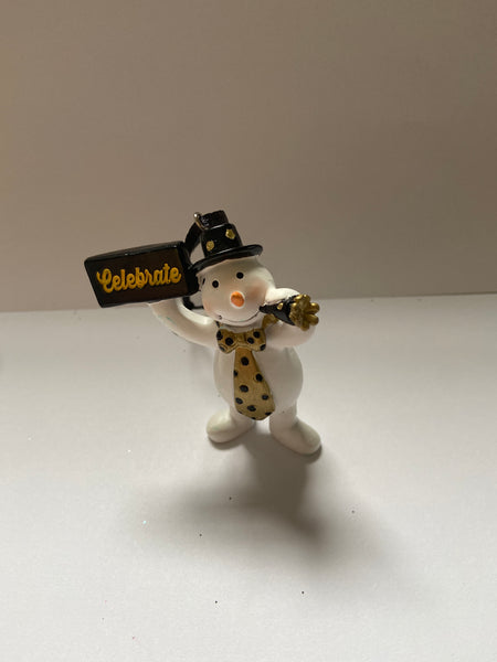 CELEBRATE SNOWMAN ORNAMENT