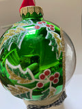 RED AND GREEN ORNAMENT